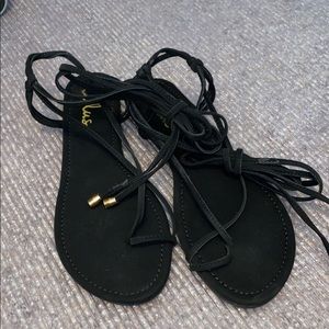 Lace up sandals